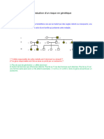 Evaluation d'un risque en génétique