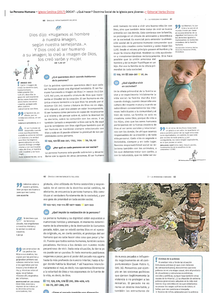 La Persona Humana Categorías - DOCAT | PDF