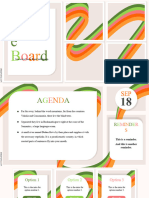 Simple Choice Board and Agenda SlidesMania