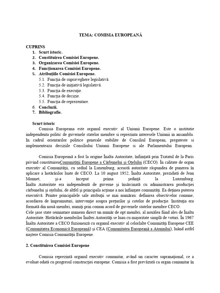 Comisia Europeana | PDF