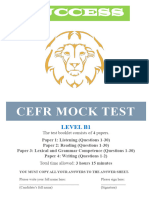 Doniyor Aslanovs Cefr Mock Testing - Level b1