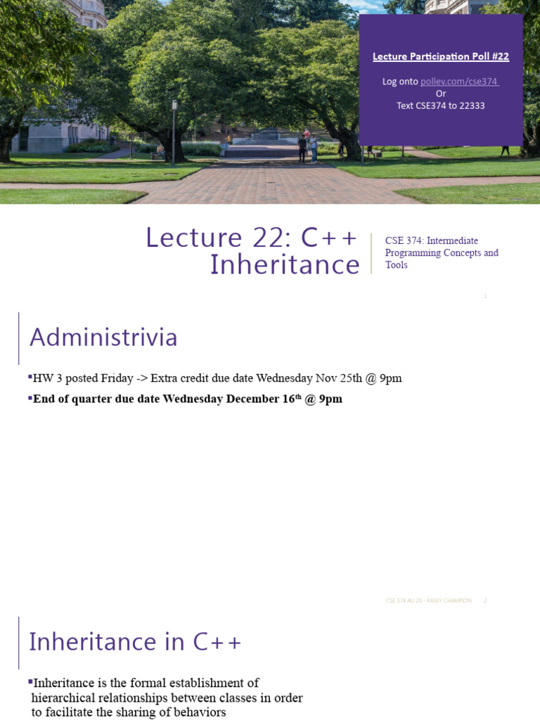 23 CPP Inheritance Cont | PDF | Inheritance (Object Oriented ...
