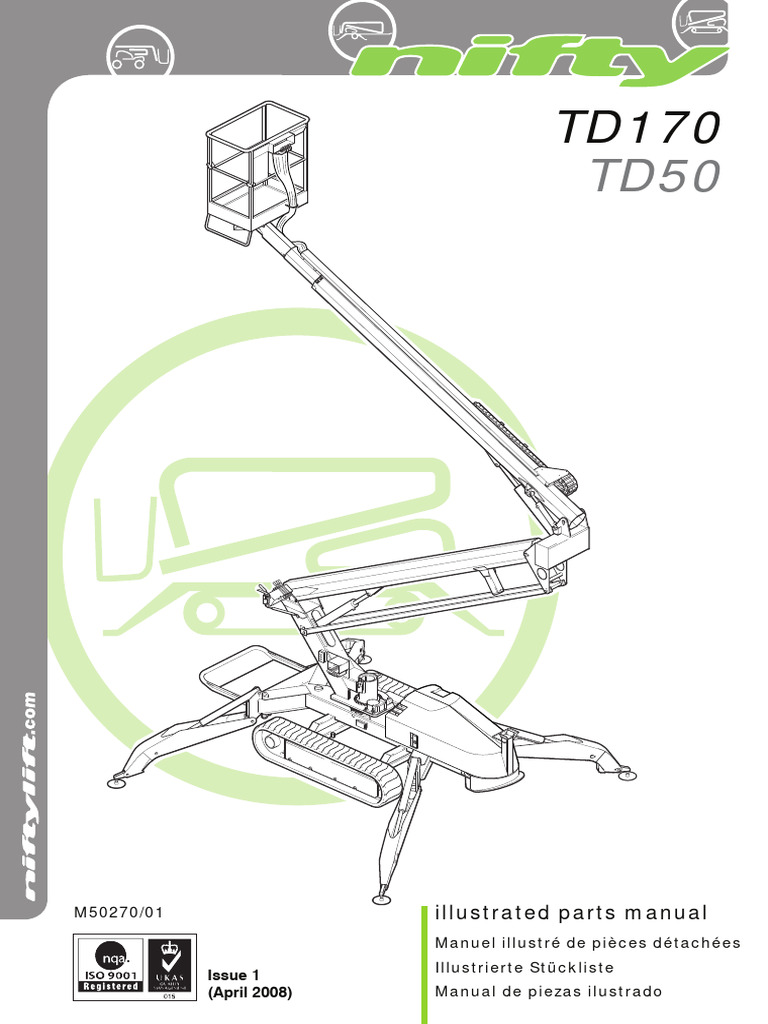 Manuel illustré des pièces Niftylift | PDF