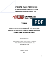 Tesis AnálisisComparativo MétodoMatricial Con Sofware Etabs2015 en Análisis Estructural - Edificaciones
