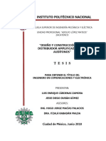 Diseño y Construcción de Un Distribuidor Amplificador para Audífonos