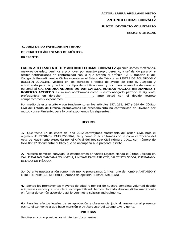 Laura Arellano Proyecto 1 | PDF | Matrimonio | Pensión alimenticia