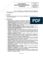 PRO-CLA-SSO-02 Investigación de Incidentes y Accidentes