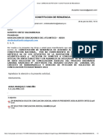 Gmail - DERECHO DE PETICIÓN Y CONSTITUCION DE RENUENCIA