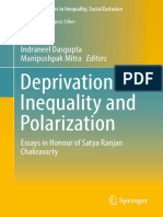 Deprivation, Inequality and Polarization: Indraneel Dasgupta Manipushpak Mitra Editors