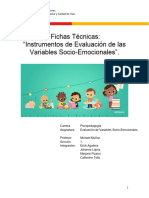 Fichas Técnicas Evaluación de Las Variables Socio-Emocionales.