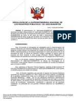 Resolución de La Superintendencia Nacional de Los Registros Públicos #120 - 2023-Sunarp/Sn