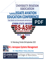 UAA 2023 Conference - BS in Aerospace Systems Management Overview