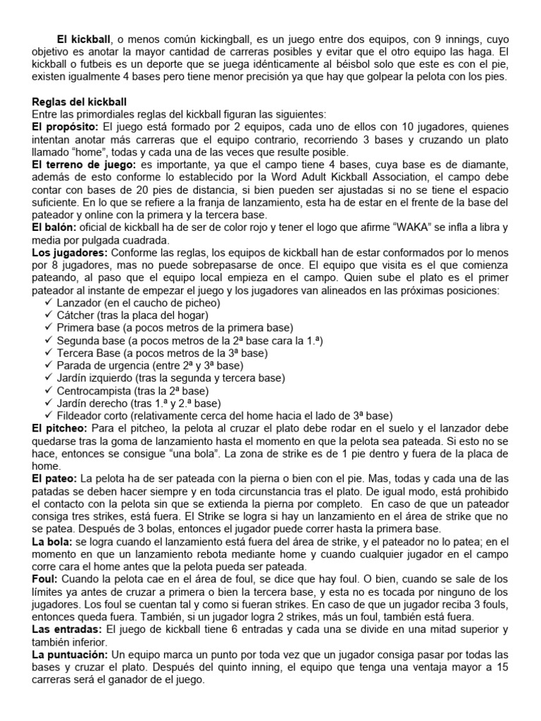 El kickball PDF