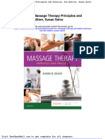 Test Bank For Massage Therapy Principles and Practice 6th Edition Susan Salvo