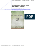 Test Bank For Microeconomics Public and Private Choice 14th Edition James D Gwartney