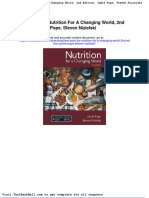 Test Bank For Nutrition For A Changing World 2nd Edition Jamie Pope Steven Nizielski