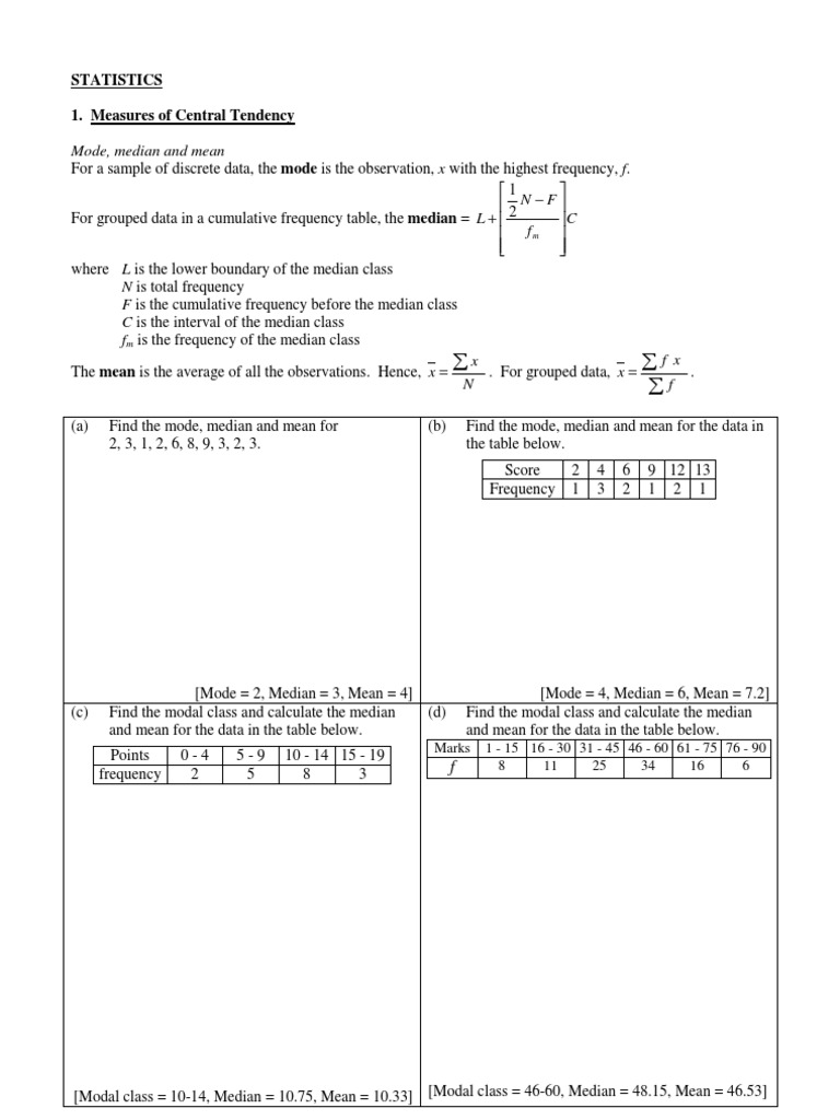 Statistics | PDF