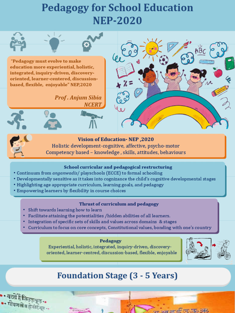 NEP 2020: Pedagogy for Foundational Stage | PDF | Learning | Pedagogy