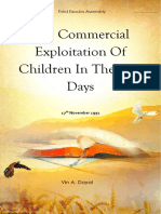 1991-1117 The Commercial Exploitation of Children in The Last Days