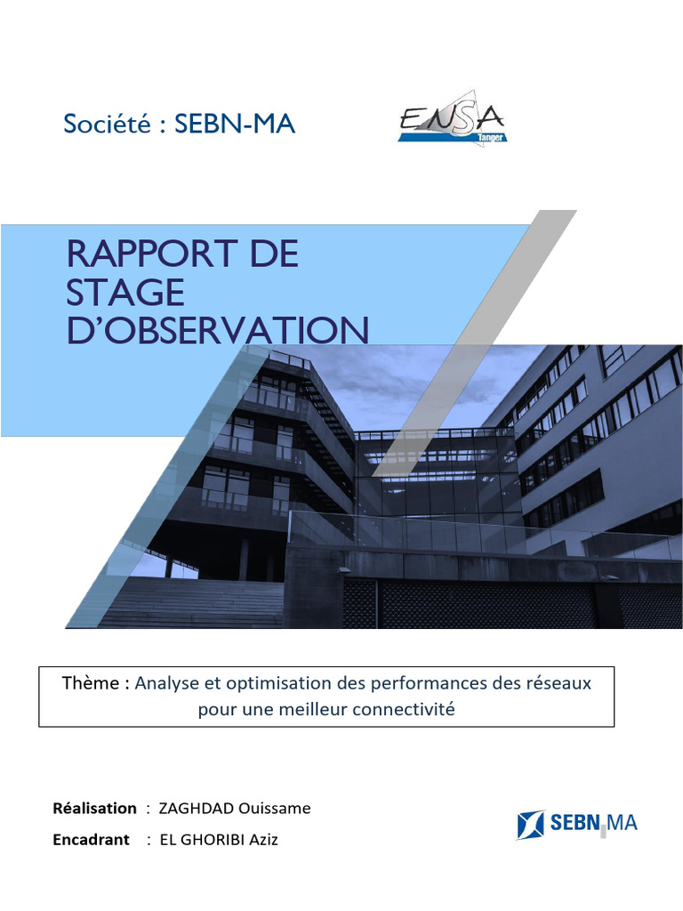 Optimisation des Réseaux chez SEBN-MA | PDF | Jeux et activités