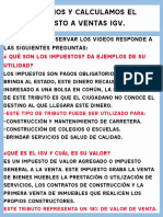 Conocemos y Calculamos El Impuesto A Ventas Igv.