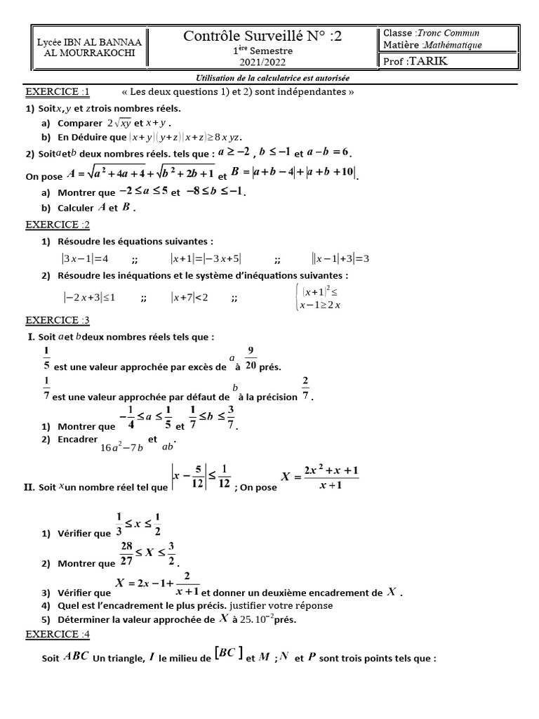 Controle N2 TCSF | PDF