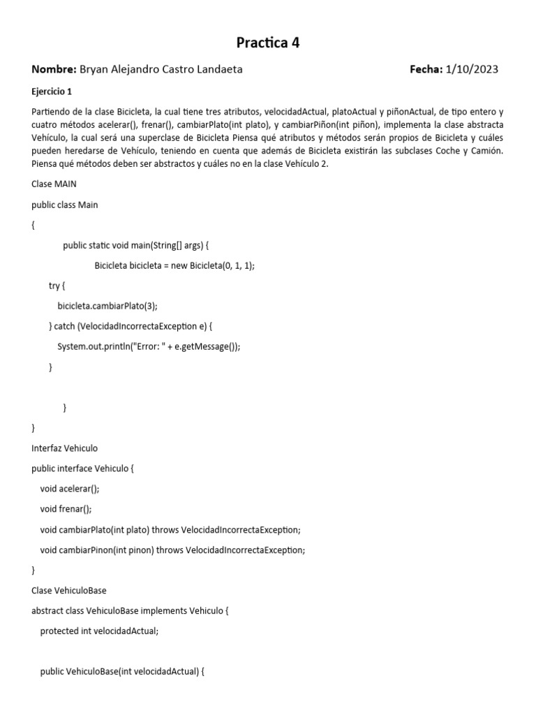 Clases y Herencia en Programación Java | PDF | Java (lenguaje de ...