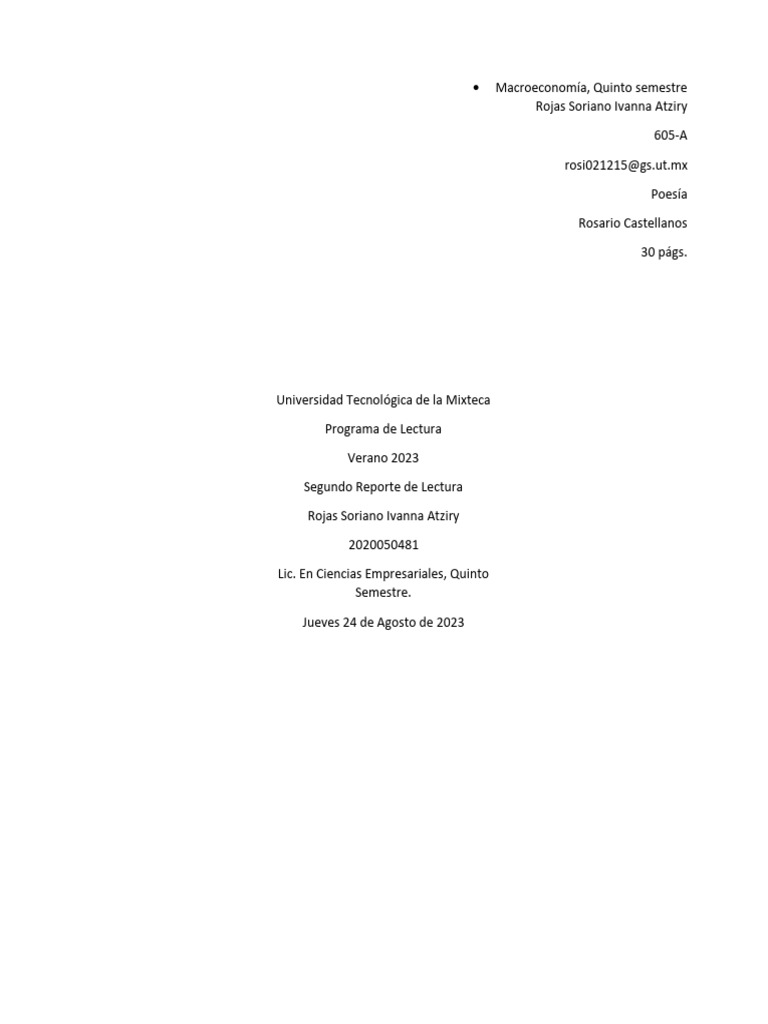 05 Rojas Soriano Ivanna Atziry 2023 V02 | PDF | Amor | México