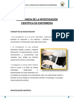 Importancia de La Investigación Científica en Enfermería