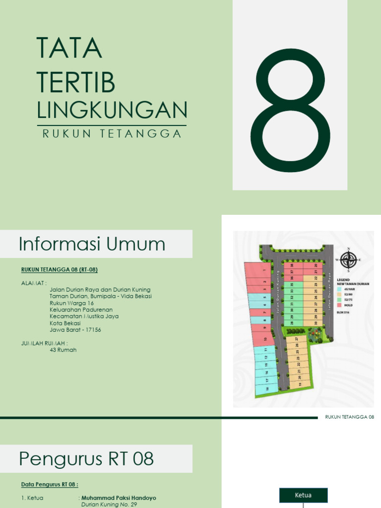 Tata Tertib Lingkungan RT 8 | PDF