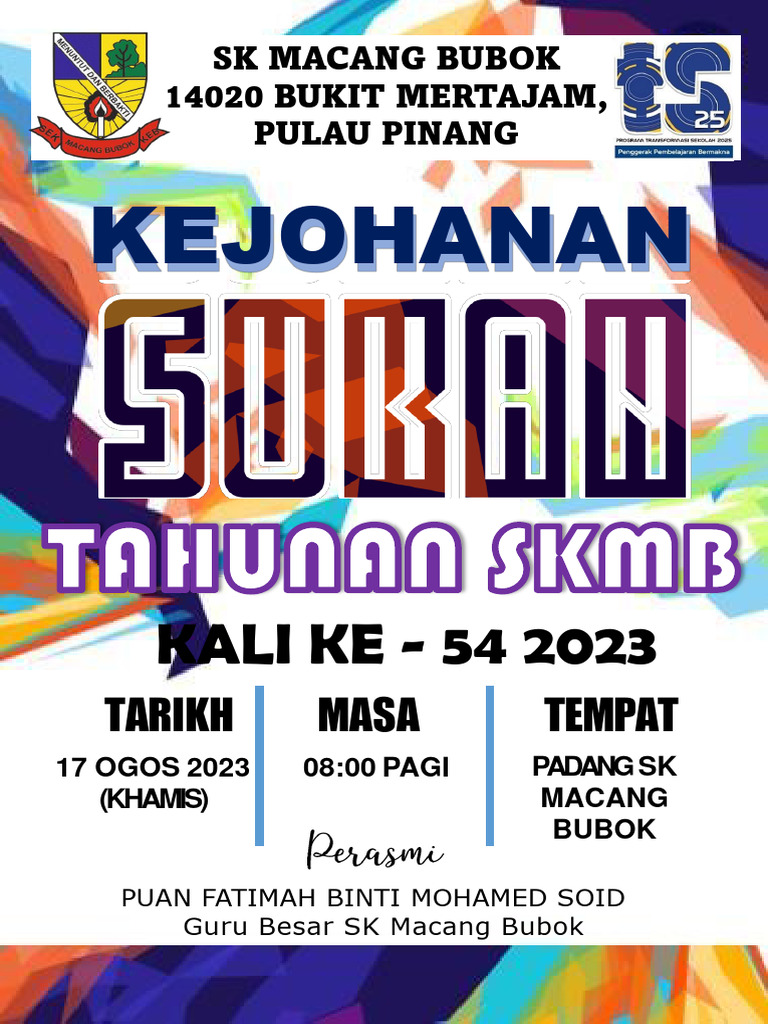 Buku Program Hari Sukan SKMB | PDF