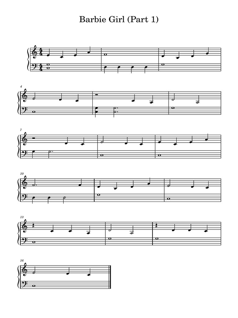 Barbie Girl PDF