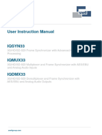 IQSYN33-IQMUX33-IQDMX33 Frame Synchronizers