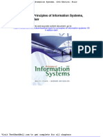 Test Bank For Principles of Information Systems 10th Edition Stair