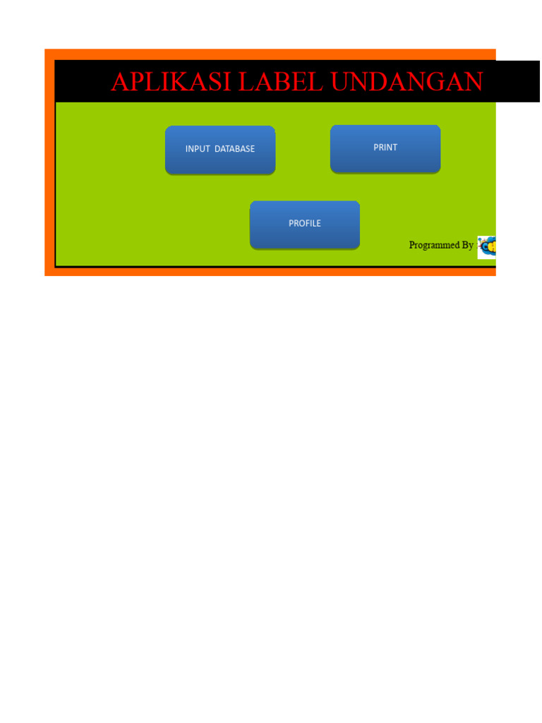 Aplikasi Label Undangan Label PDF