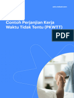 Contoh Perjanjian Kerja Waktu Tidak Tentu PKWTT