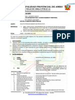 INFORME Nº215-2022-UOP-GIAT-MPA, Solicito Pronunciameinto Del Proyectista Colegio Huadobamba