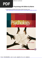 Test Bank For Psychology 5th Edition by Nairne