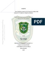 Penentuan Kebutuhan Tenaga Kerja Dan Penentuan Insentif Berdasarkan Analisis Beban Kerj1. A Pada Pt. Starcam Apprel Indonesia