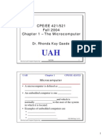 CPE/EE 421/521 Fall 2004 Chapter 1 - The Microcomputer: Dr. Rhonda Kay Gaede