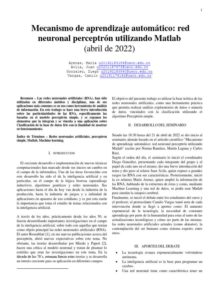 Informe Exp Matlab | PDF