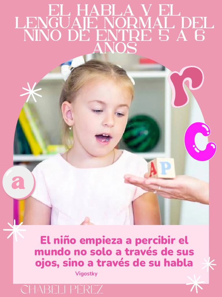 El Habla y El Lenguaje Normal Del Niño de Entre 5 A 6 Años | PDF