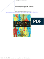 Test Bank for Social Psychology 7th Edition Delamater