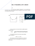 Catenaria y Parabola en Cables