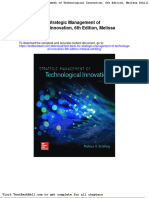 Test Bank For Strategic Management of Technological Innovation 6th Edition Melissa Schilling