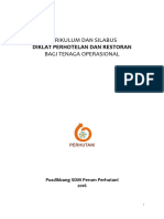 1 - Kurikulum Dan Silabus Kepariwisataan - Perhotelan Dan Restoran Bagi Operasional