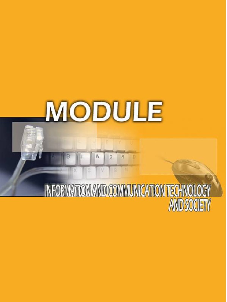 Module 1 Ict On Society | PDF