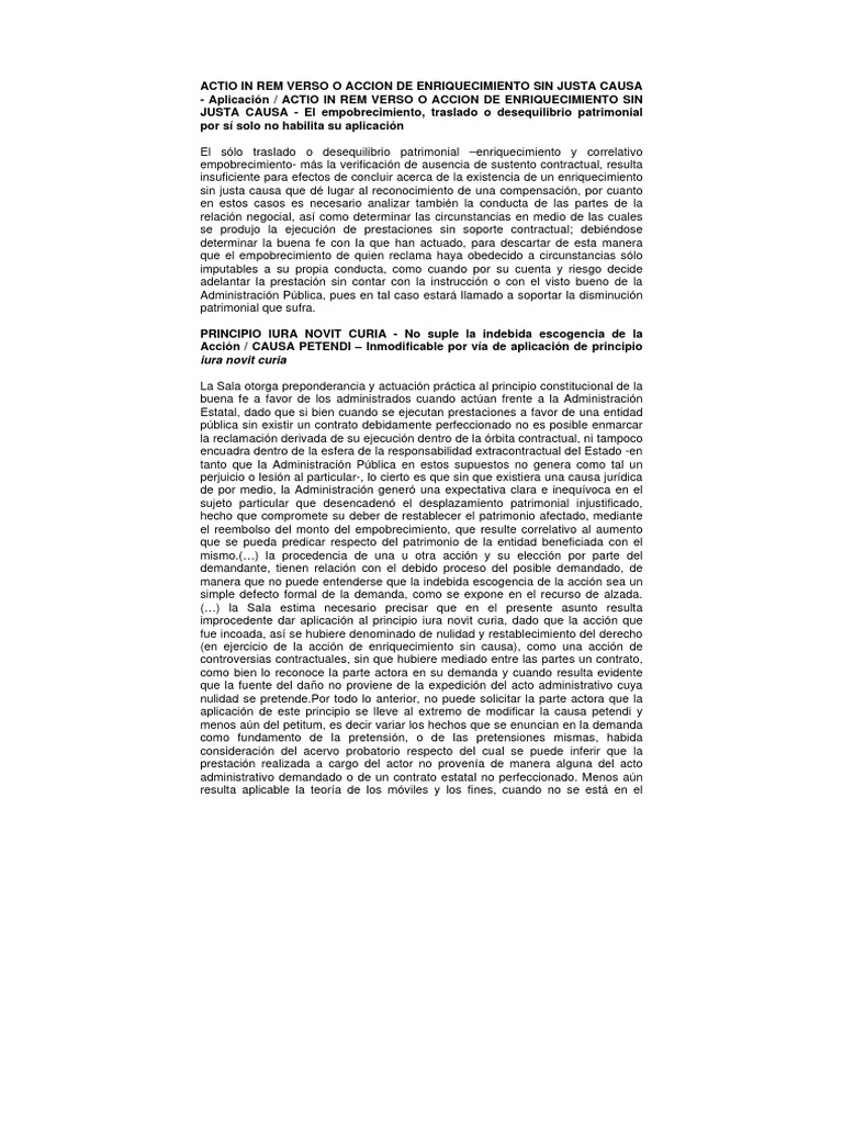 Actio in Rem Verso PDF
