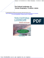 Test Bank For The Cultural Landscape An Introduction To Human Geography 10 Edition James M Rubenstein