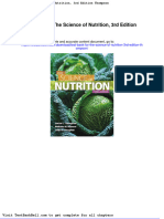 Test Bank For The Science of Nutrition 3rd Edition Thompson